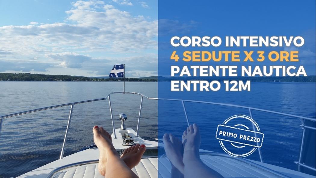 CORSO *INTENSIVO* POMERIDIANO O SERALE PATENTE NAUTICA ENTRO 12 MIGLIA VELA O MOTORE